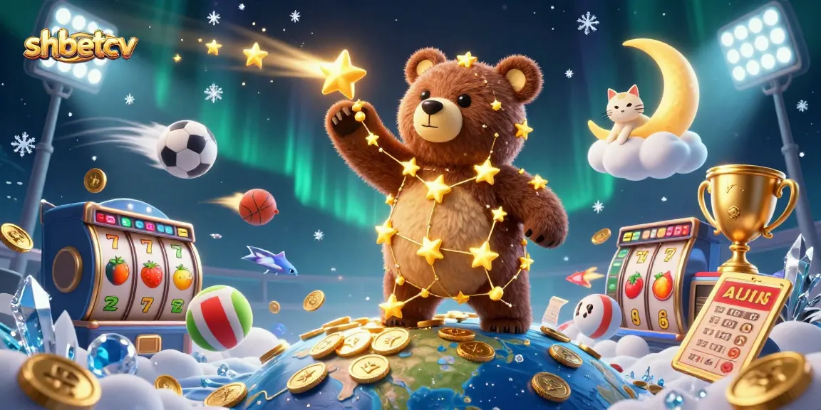 Engage with exciting gameplay at shbetcv, featuring gold coins and dazzling stars.