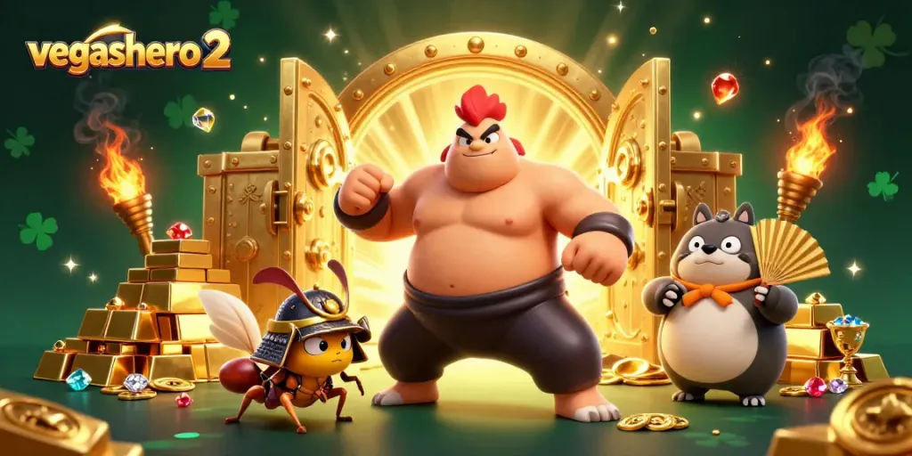 Experience immersive gaming with vegashero 2, where bold characters meet dazzling casino treasures.