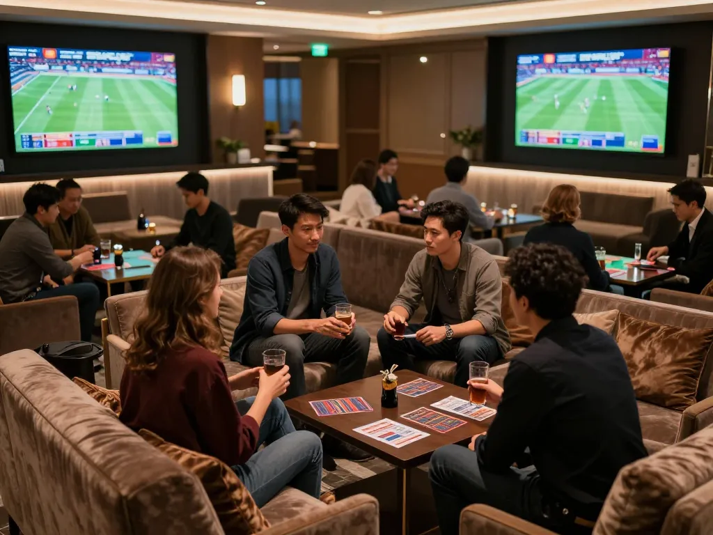 Watch friends engage in exciting sports betting at https://va88.moe/ with vibrant atmosphere and stylish design