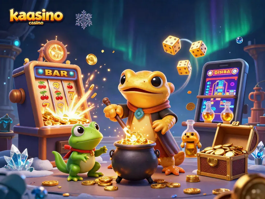 Spin to win at kaasino casino with golden salamander alchemist bursting with jackpots and elite gaming!