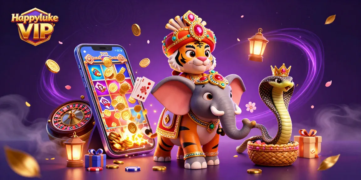 Happyluke VIP ชวนเล่นเกมส์สล็อตด้วยสีสันสดใสและสัญลักษณ์แห่งโชคลาภ