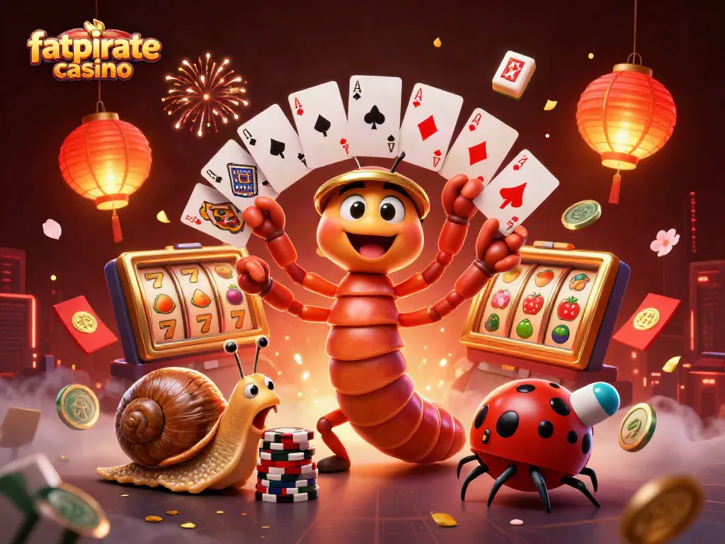 Engage in exciting gameplay at fatpirate casino with vibrant slot reels and thrilling character action.
